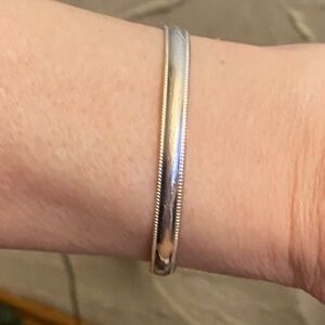 Vintage 925 Sterling Silver Bangle Bracelet